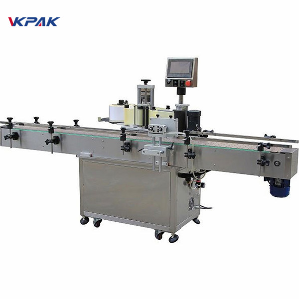 স্বয়ংক্রিয় তেল উল্লম্ব স্ব আঠালো রাউন্ড বোতল লেবেলিং মেশিন