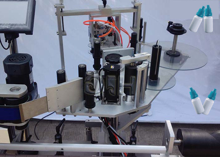 চীন শীর্ষ / নীচে স্বয়ংক্রিয় সরবরাহকারী সাথে উল্লম্ব স্টিকার রাউন্ড বোতল লেবেলিং মেশিন