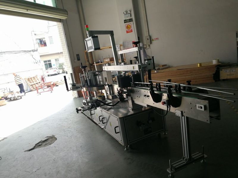 চীন ডাবল-মুখের রাউন্ড বোতল স্টিকার লেবেলিং মেশিন, লেবেলের প্রস্থ 190 মিমি সরবরাহকারী